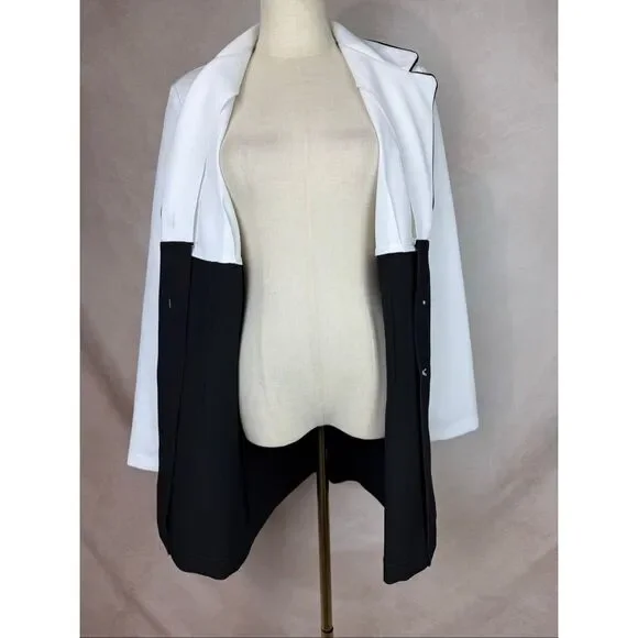 Vintage 1980s Blazer Dress Size Medium Color Block Byer Too! - Picture 6 of 8